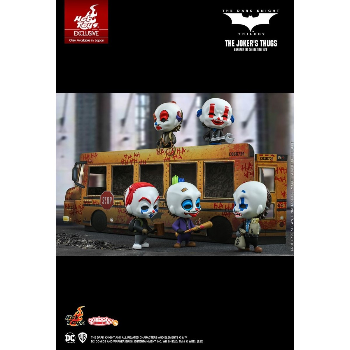 Hot Toys - Batman The Dark Knight Trilogy - Die Schläger des Jokers 5er-Set - Cosbaby - 9cm