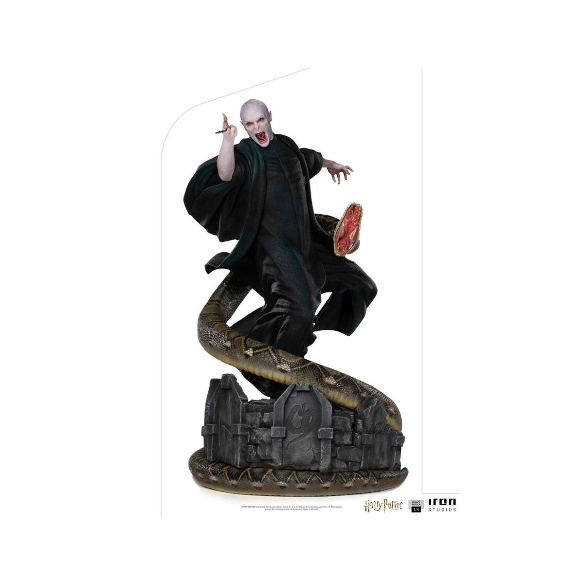 Iron Studios - Legacy Replica Statue 1/4 Voldemort & Nagini - Harry Potter