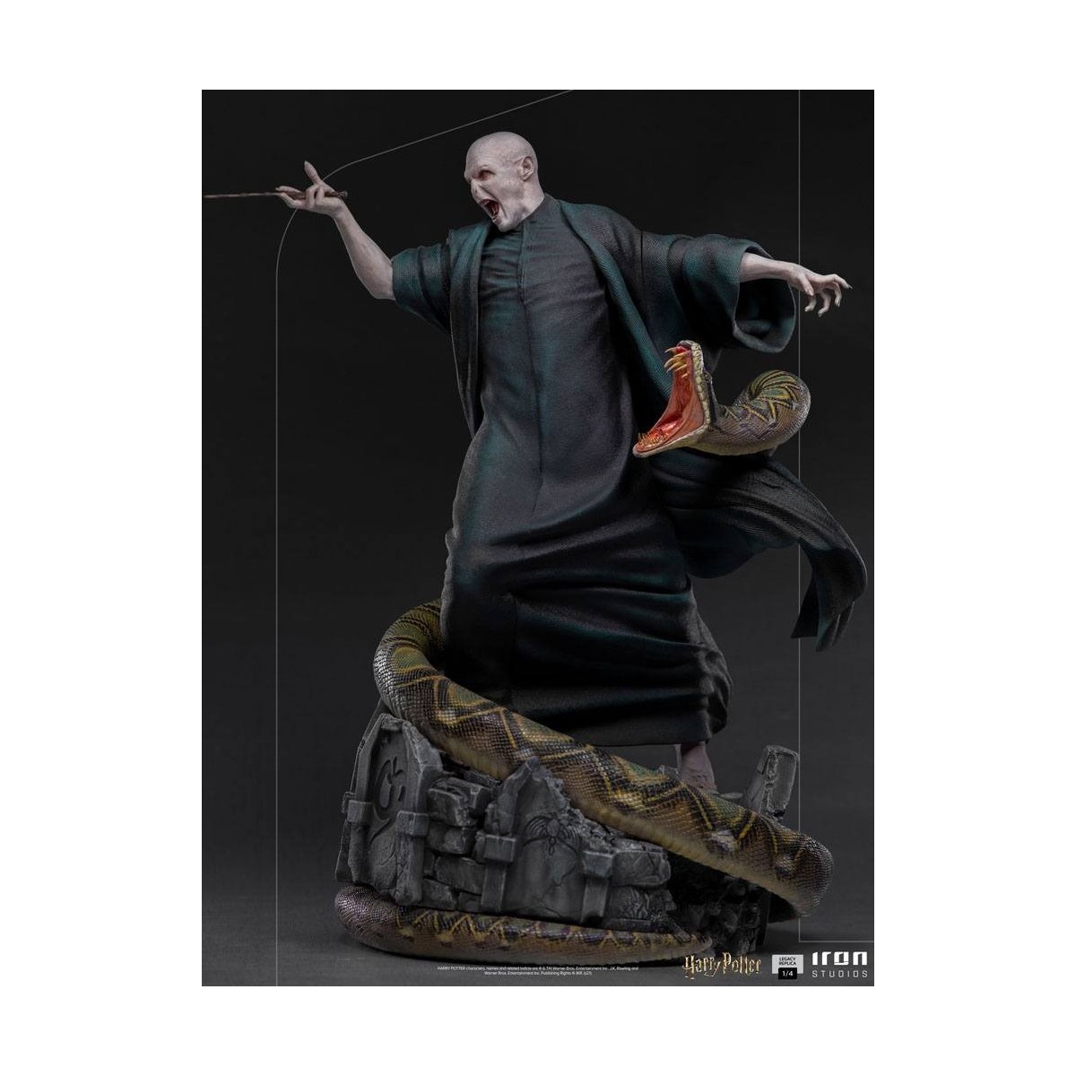 Iron Studios - Legacy Replica Statue 1/4 Voldemort & Nagini - Harry Potter
