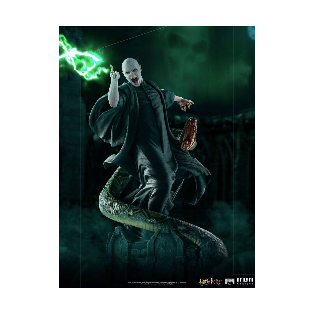 Iron Studios - Legacy Replica Statue 1/4 Voldemort & Nagini - Harry Potter