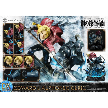 Prime 1 Studio - Edward & Alphonse Elric Deluxe Version Full Metal Alchemist Statue 1/6