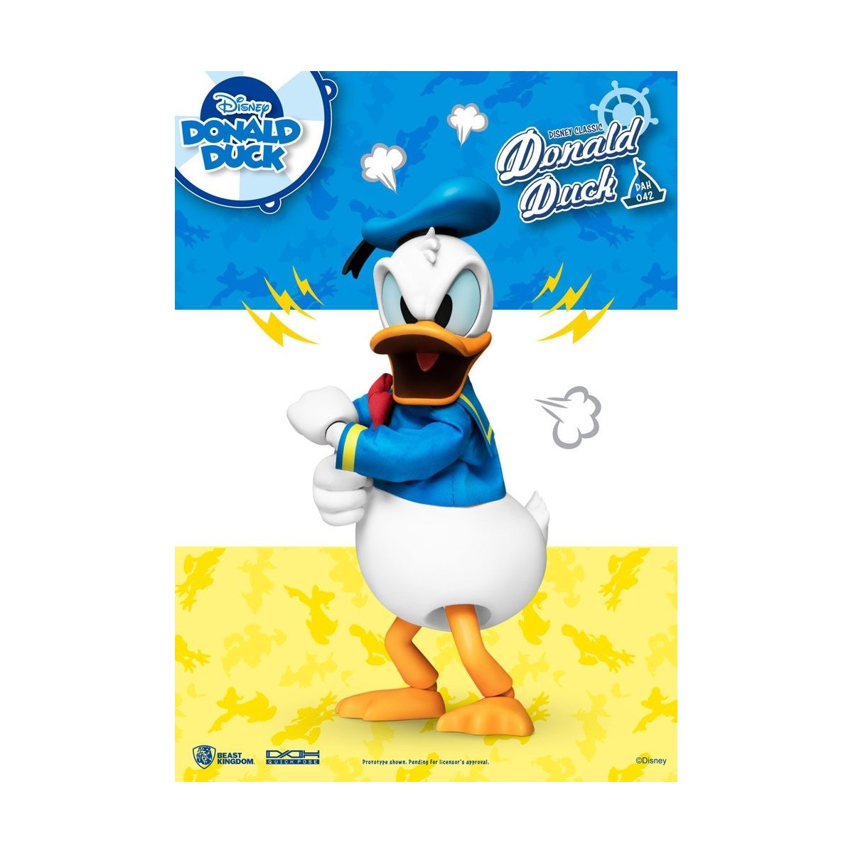 Beast Kingdom Disney Classic Figur - Donald Duck Classic Version - Dynamic Action Heroes 1/9