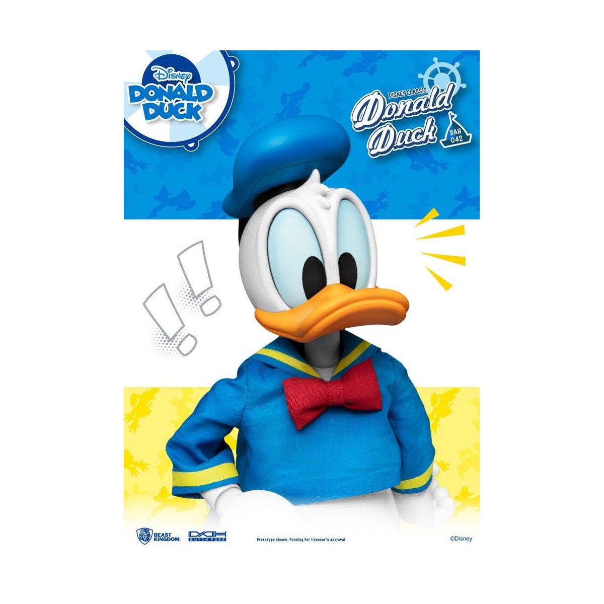 Beast Kingdom Disney Classic Figur - Donald Duck Classic Version - Dynamic Action Heroes 1/9