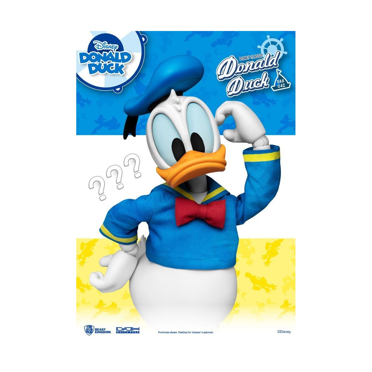Beast Kingdom Disney Classic Figur - Donald Duck Classic Version - Dynamic Action Heroes 1/9