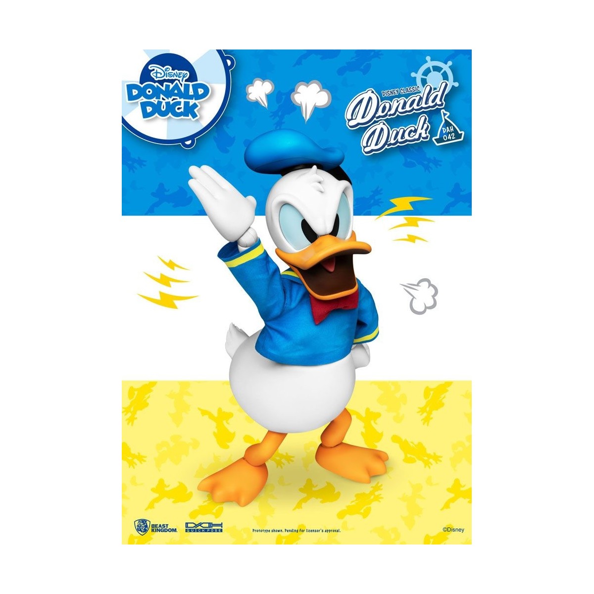 Beast Kingdom Disney Classic Figur - Donald Duck Classic Version - Dynamic Action Heroes 1/9