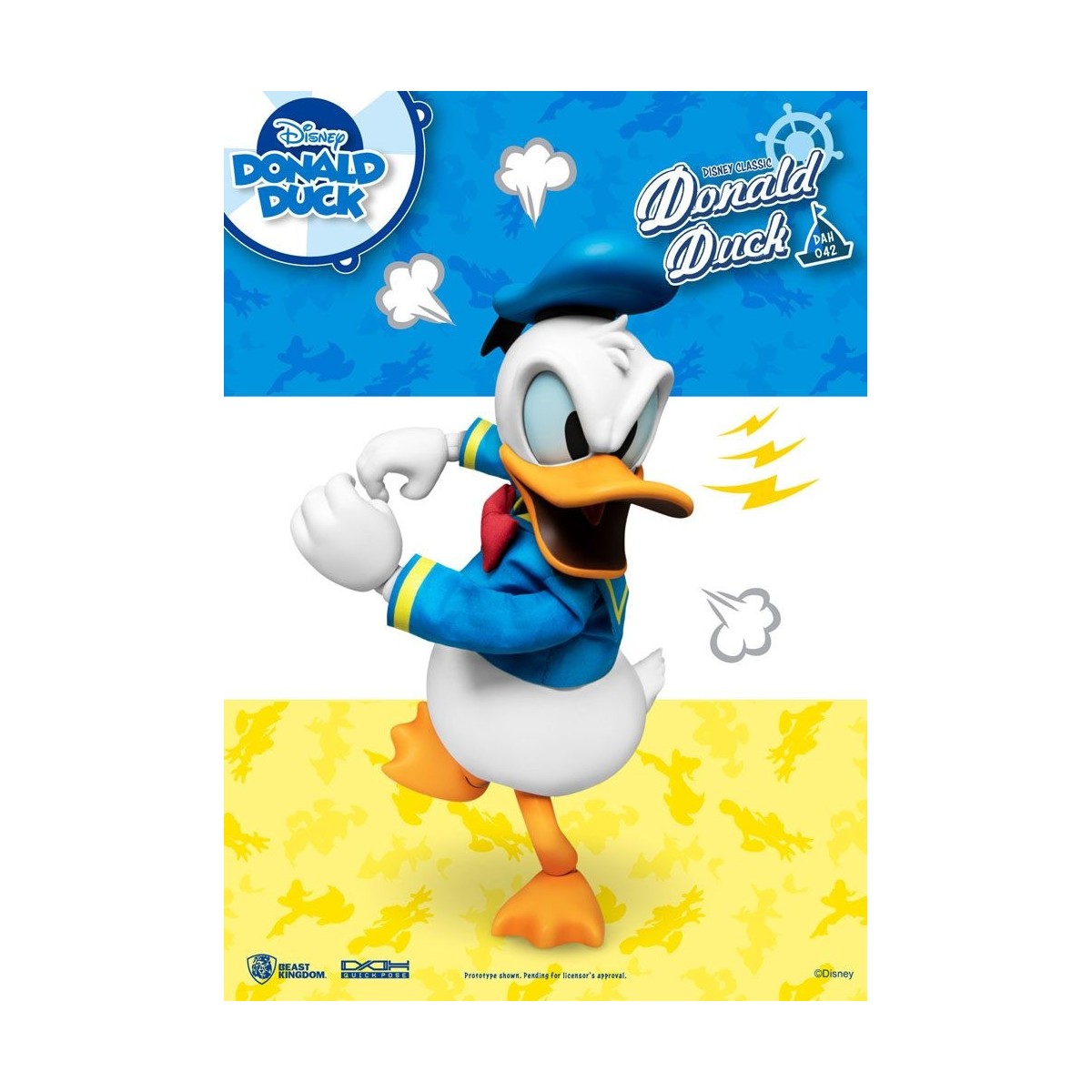 Beast Kingdom Disney Classic Figur - Donald Duck Classic Version - Dynamic Action Heroes 1/9