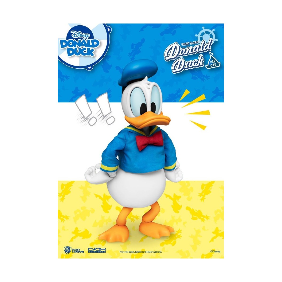 Beast Kingdom Disney Classic Figur - Donald Duck Classic Version - Dynamic Action Heroes 1/9