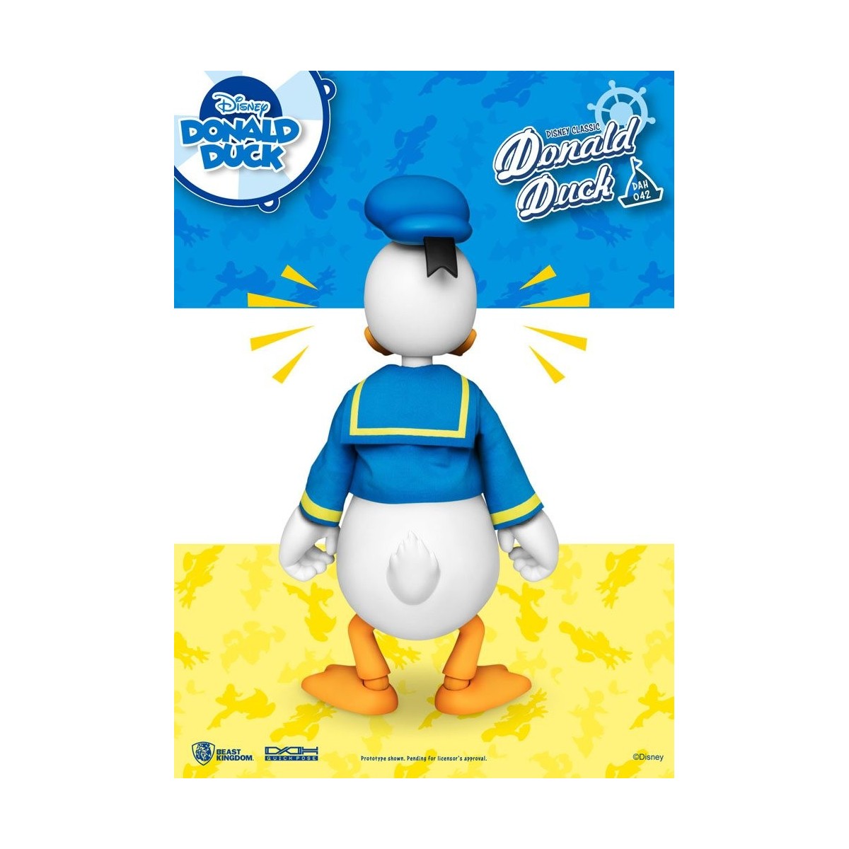 Beast Kingdom Disney Classic Figur - Donald Duck Classic Version - Dynamic Action Heroes 1/9