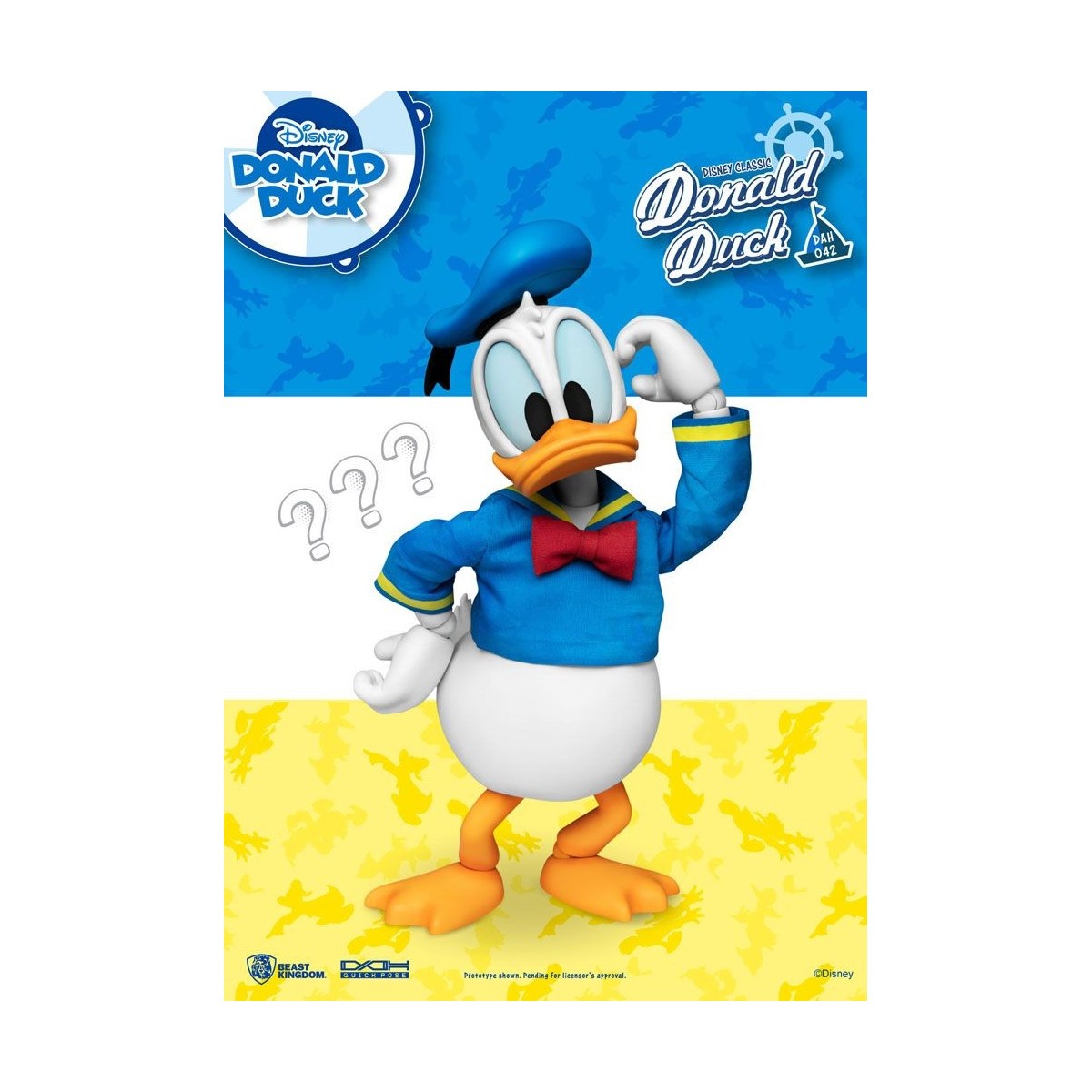 Beast Kingdom Disney Classic Figur - Donald Duck Classic Version - Dynamic Action Heroes 1/9