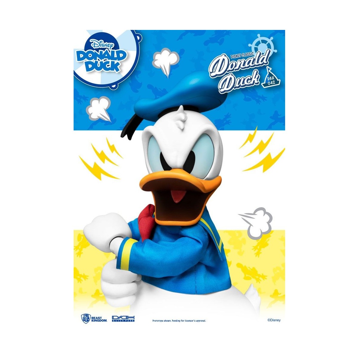 Beast Kingdom Disney Classic Figur - Donald Duck Classic Version - Dynamic Action Heroes 1/9