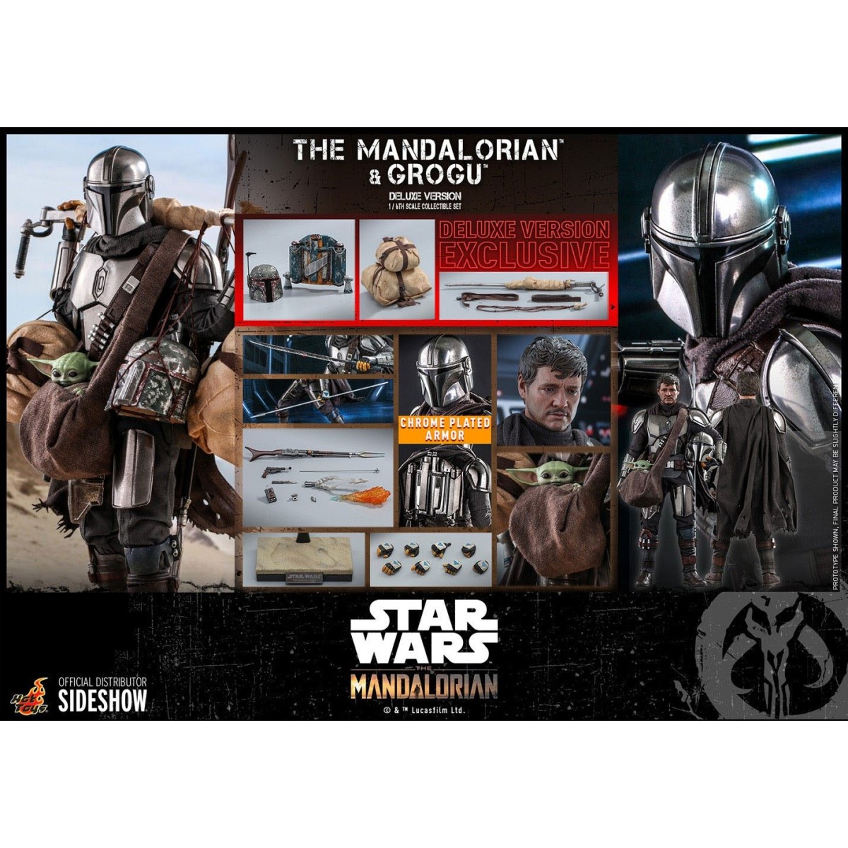 Hot Toys Star Wars - Der Mandalorianer und das Kind Deluxe