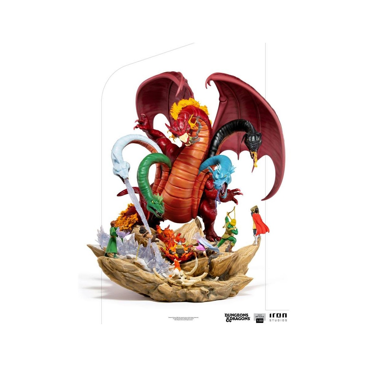 Iron Studios Dungeons & Dragons - 1/20 Half Art Scale Tiamat Schlacht Statuette