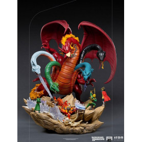 Iron Studios Dungeons & Dragons - 1/20 Half Art Scale Tiamat Schlacht Statuette