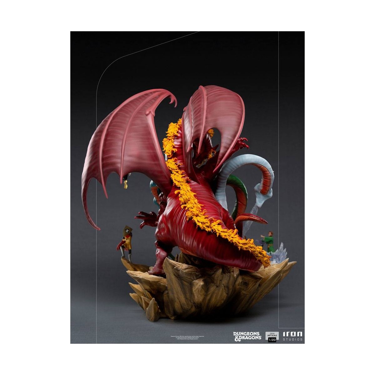Iron Studios Dungeons & Dragons - 1/20 Half Art Scale Tiamat Schlacht Statuette