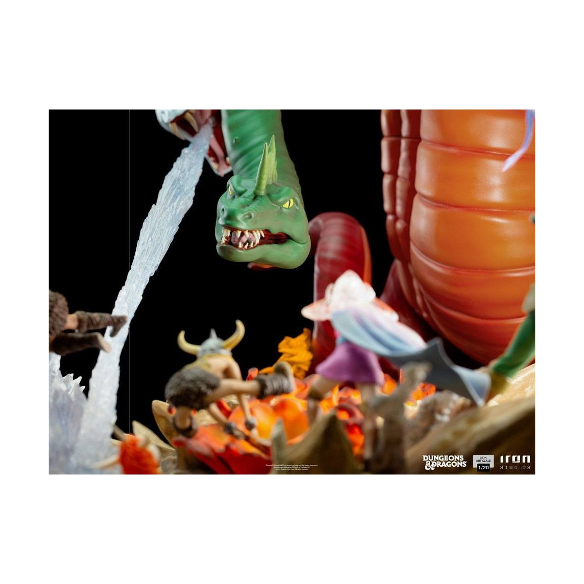 Iron Studios Dungeons & Dragons - 1/20 Half Art Scale Tiamat Schlacht Statuette