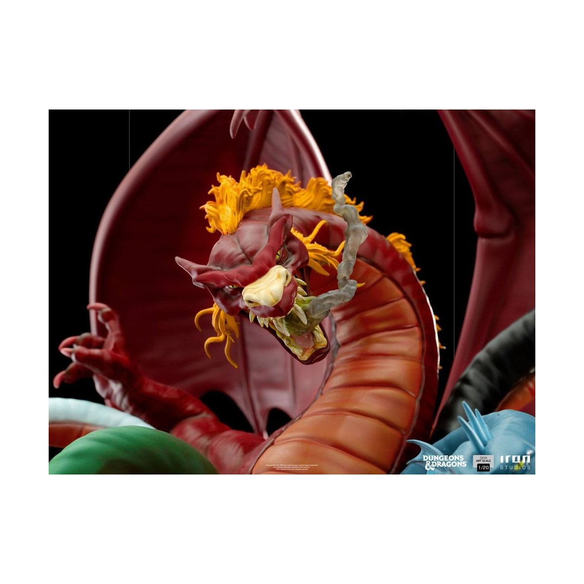 Iron Studios Dungeons & Dragons - 1/20 Half Art Scale Tiamat Schlacht Statuette
