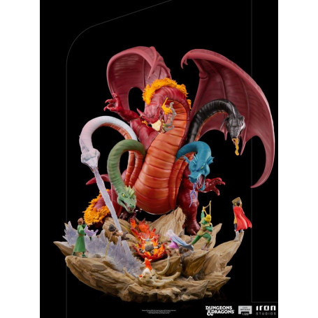 Iron Studios Dungeons & Dragons - 1/20 Half Art Scale Tiamat Schlacht Statuette