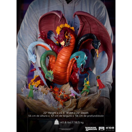 Iron Studios Dungeons & Dragons - 1/20 Half Art Scale Tiamat Schlacht Statuette