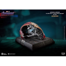 Beast Kingdom - Avengers Endgame Master Craft Iron Man Mark50 Helm Schlacht beschädigt