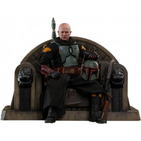 Hot Toys Star Wars The Mandalorian - Boba Fett (Repaint Rüstung) und Thron 1/6 Movie Masterpiece