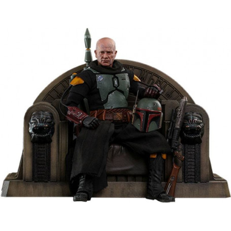 Hot Toys Star Wars The Mandalorian - Boba Fett (Repaint Rüstung) und Thron 1/6 Movie Masterpiece