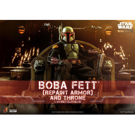 Hot Toys Star Wars The Mandalorian - Boba Fett (Repaint Rüstung) und Thron 1/6 Movie Masterpiece