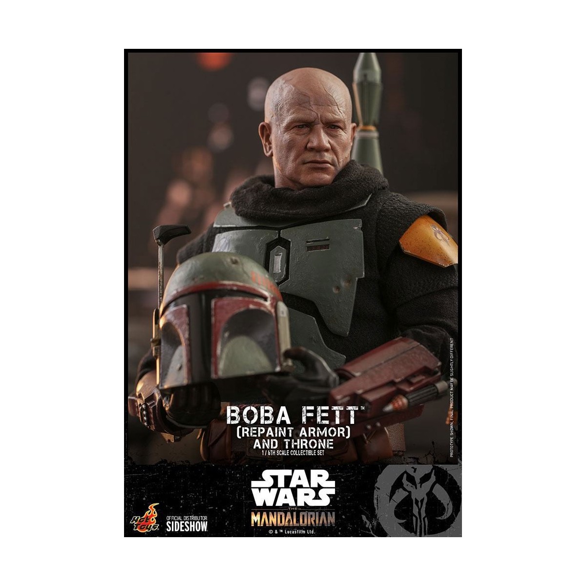 Hot Toys Star Wars The Mandalorian - Boba Fett (Repaint Rüstung) und Thron 1/6 Movie Masterpiece