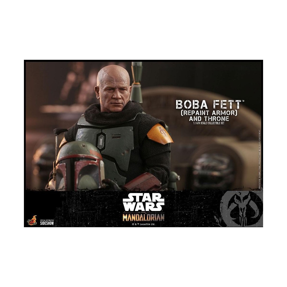 Hot Toys Star Wars The Mandalorian - Boba Fett (Repaint Rüstung) und Thron 1/6 Movie Masterpiece