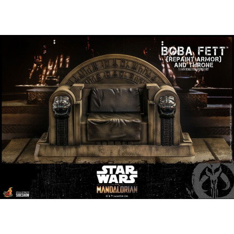 Hot Toys Star Wars The Mandalorian - Boba Fett (Repaint Rüstung) und Thron 1/6 Movie Masterpiece
