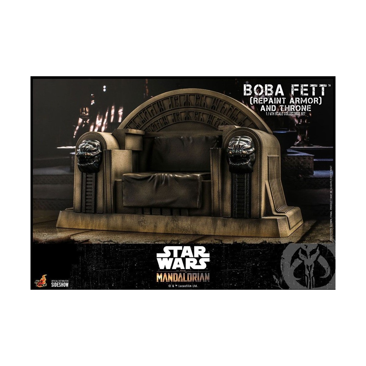 Hot Toys Star Wars The Mandalorian - Boba Fett (Repaint Rüstung) und Thron 1/6 Movie Masterpiece