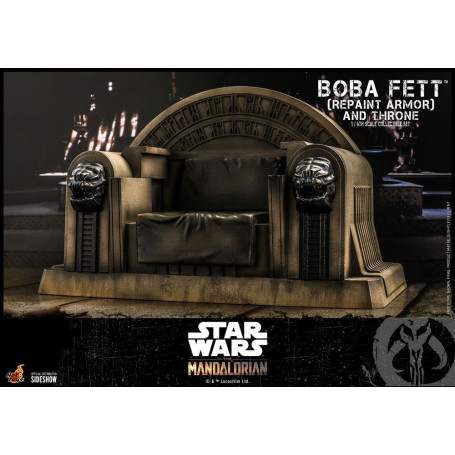Hot Toys Star Wars The Mandalorian - Boba Fett (Repaint Rüstung) und Thron 1/6 Movie Masterpiece