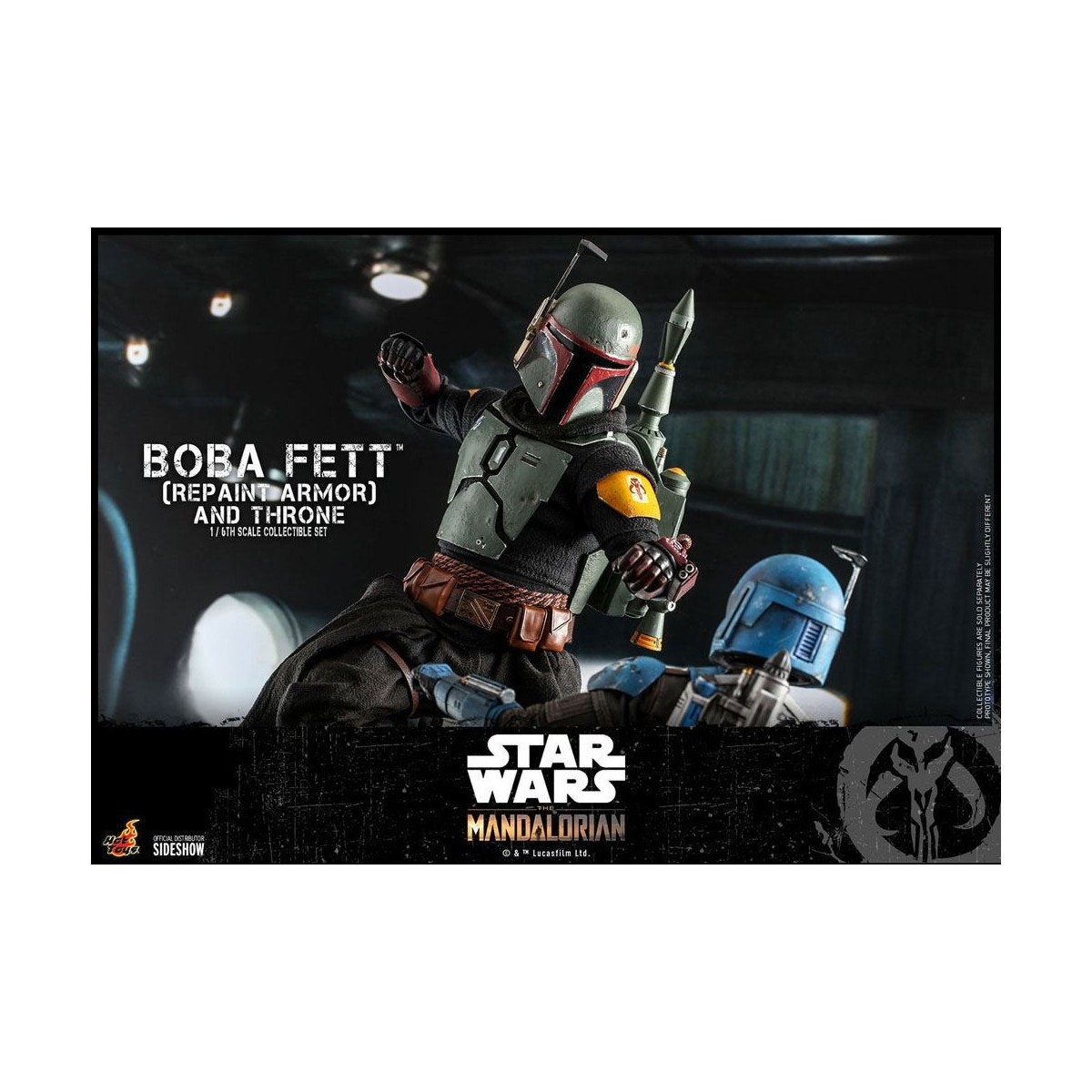 Hot Toys Star Wars The Mandalorian - Boba Fett (Repaint Rüstung) und Thron 1/6 Movie Masterpiece