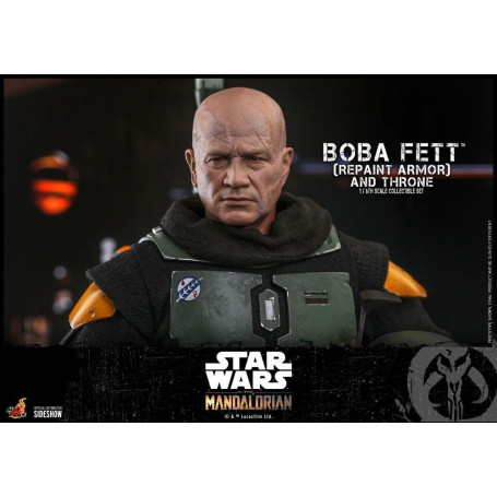 Hot Toys Star Wars The Mandalorian - Boba Fett (Repaint Rüstung) und Thron 1/6 Movie Masterpiece