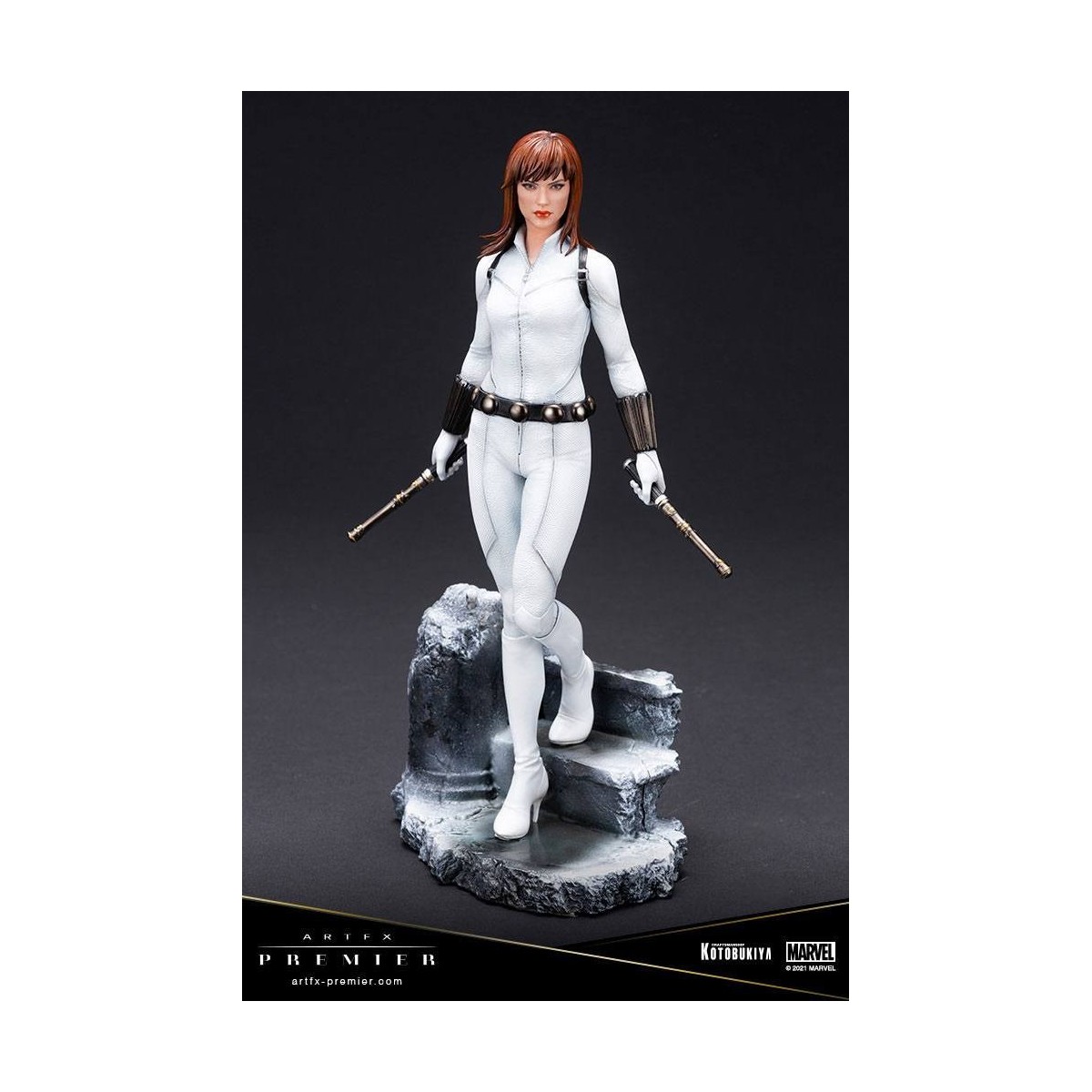 Kotobukiya Marvel Universe - Black Widow White Kostüm Limited Edition - ARTFX Premier 1/10
