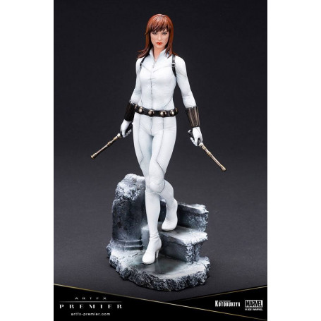 Kotobukiya Marvel Universe - Black Widow White Kostüm Limited Edition - ARTFX Premier 1/10