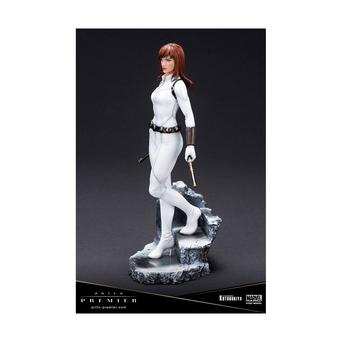 Kotobukiya Marvel Universe - Black Widow White Kostüm Limited Edition - ARTFX Premier 1/10
