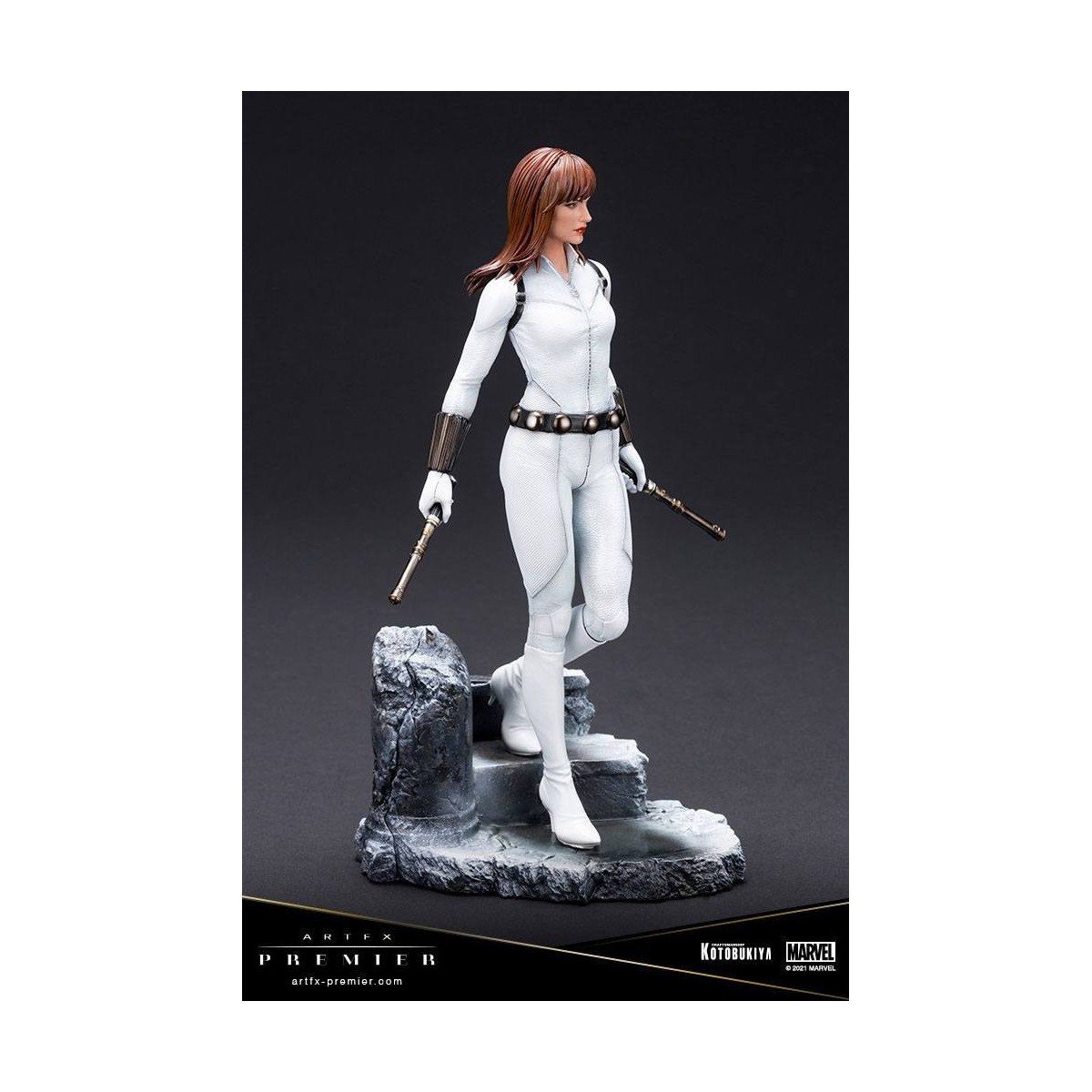 Kotobukiya Marvel Universe - Black Widow White Kostüm Limited Edition - ARTFX Premier 1/10