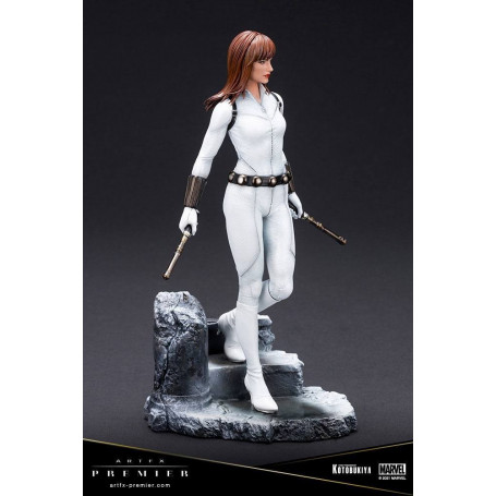 Kotobukiya Marvel Universe - Black Widow White Kostüm Limited Edition - ARTFX Premier 1/10