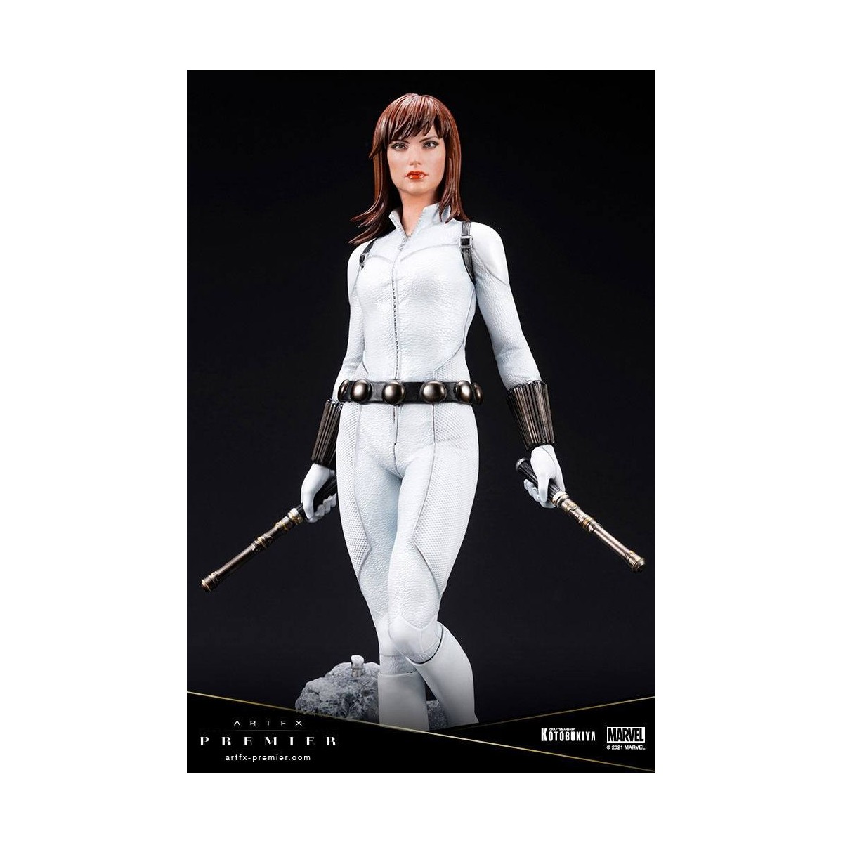 Kotobukiya Marvel Universe - Black Widow White Kostüm Limited Edition - ARTFX Premier 1/10
