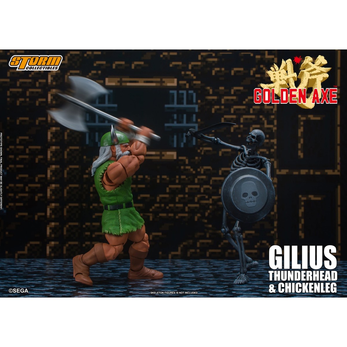 Storm Collectibles - Goldene Axt - Gilius Thunderhead & Chickenleg