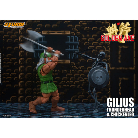 Storm Collectibles - Goldene Axt - Gilius Thunderhead & Chickenleg
