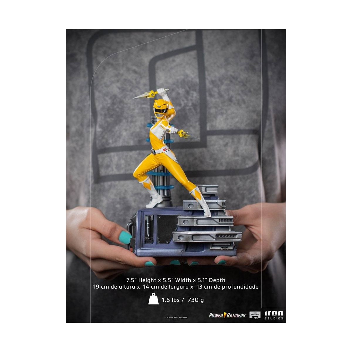 Iron Studios - Gelber Ranger - Power Rangers BDSArt Maßstab 1/10