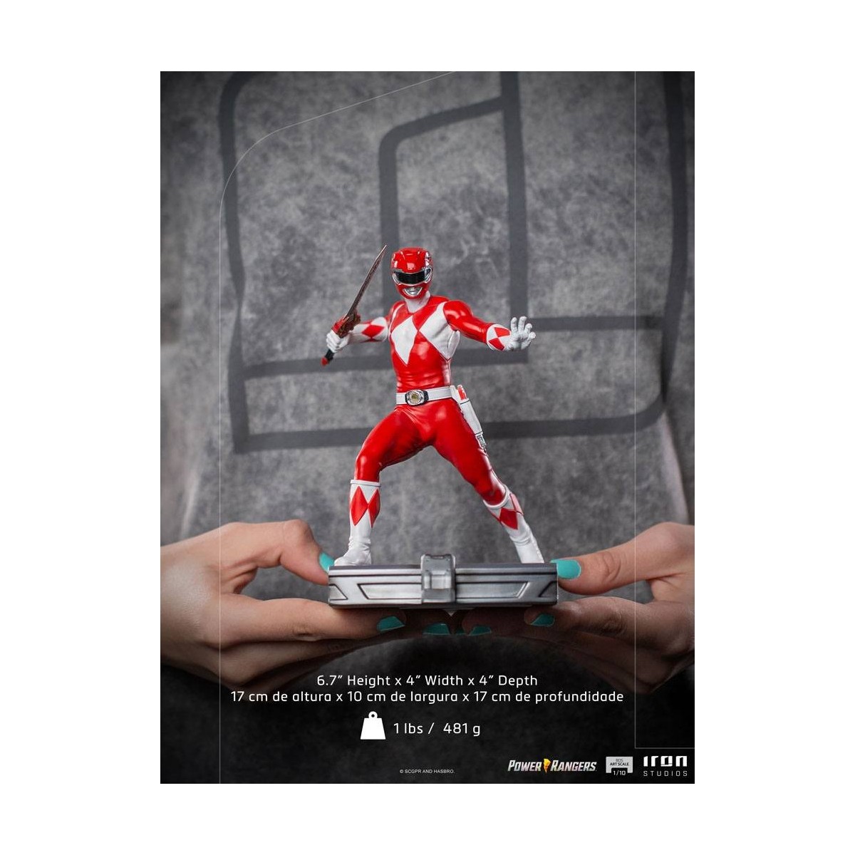 Iron Studios - Red Ranger - Power Rangers BDSArt Maßstab 1/10