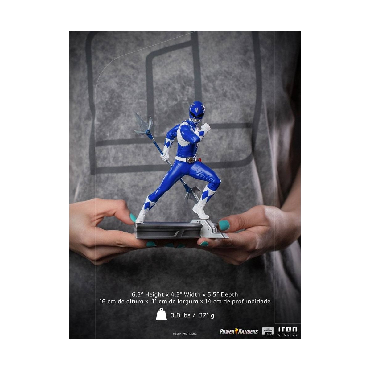 Iron Studios - Blauer Ranger - Power Rangers BDSArt Maßstab 1/10