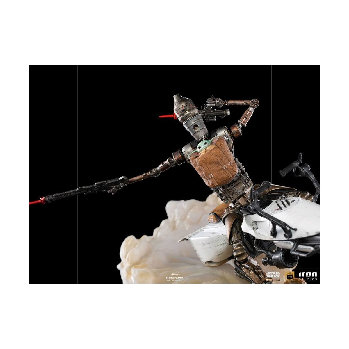 IRON STUDIOS - Der Mandalorianer - IG-11 und Grogu BDS Art Scale 1/10 - Star Wars