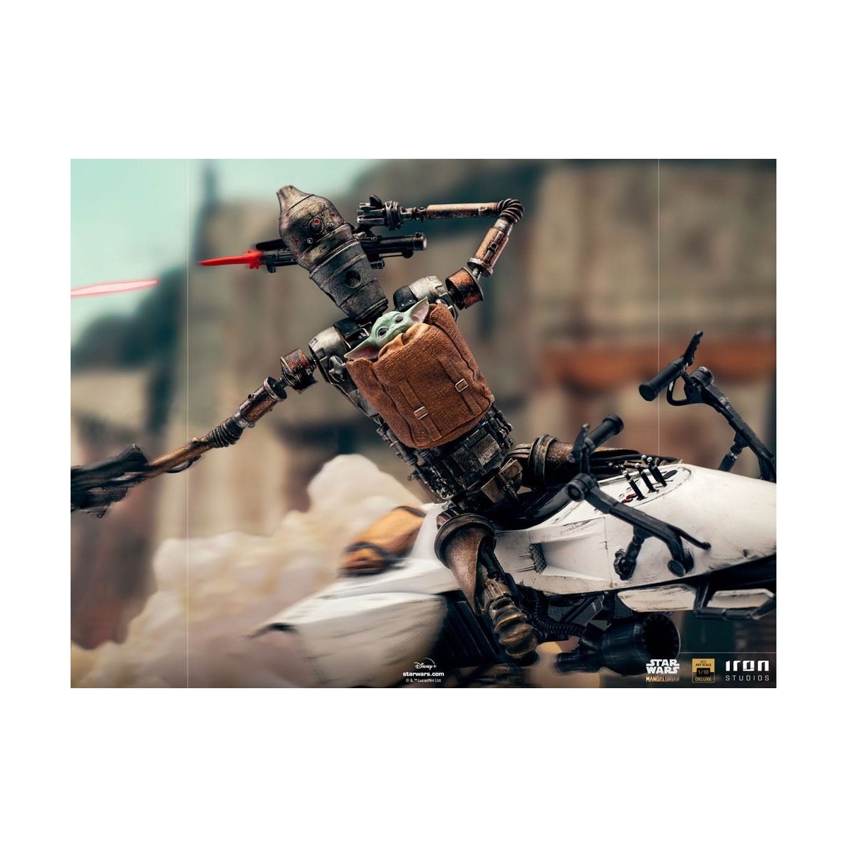 IRON STUDIOS - Der Mandalorianer - IG-11 und Grogu BDS Art Scale 1/10 - Star Wars