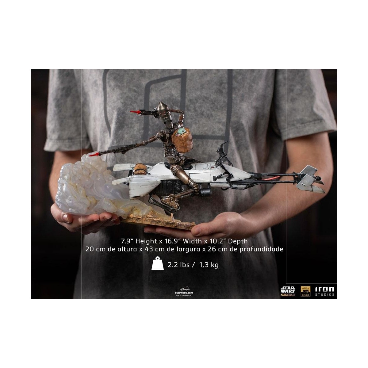 IRON STUDIOS - Der Mandalorianer - IG-11 und Grogu BDS Art Scale 1/10 - Star Wars
