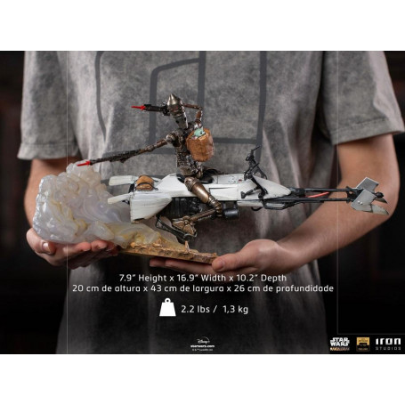 IRON STUDIOS - Der Mandalorianer - IG-11 und Grogu BDS Art Scale 1/10 - Star Wars