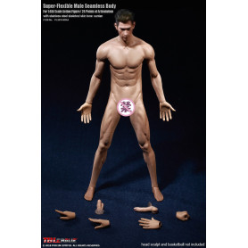 Phicen - TBLeague 1/6 Scale Super-Flexible Male Seamless Body - Medium Muscle Tan Body 