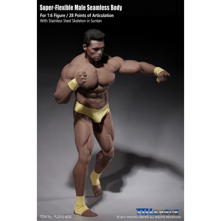 Phicen - TBLeague 1/6 Scale Super-Flexible Male Seamless Body - Sehr gebräunter Körper